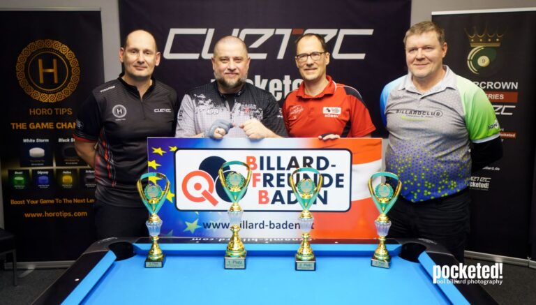 Gruber-Filippits und Schuster holen Pokale bei der Senioren LM (14/1 endlos)