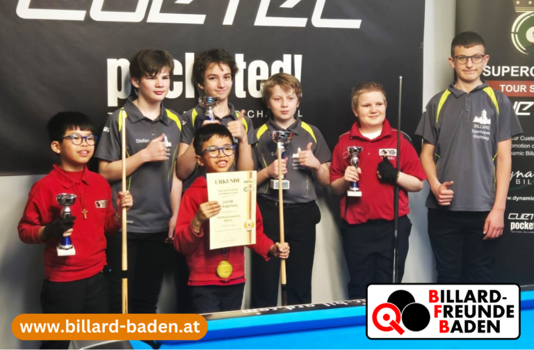 Zwei 3. Plätze für unsere Jüngsten bei der NÖPBV Jugend LM (14/1 endlos)